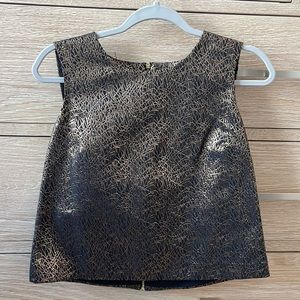 Vince Camuto Black and Gold Top
